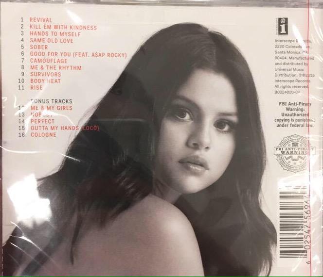 REVIVAL Album Back side