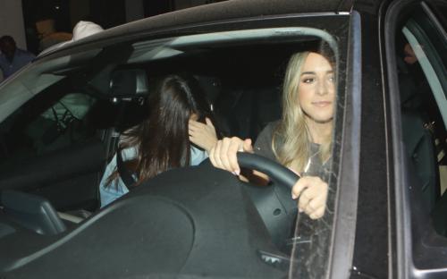 Selena Gomez arrives at 'The Nice Guy' with her female friends.