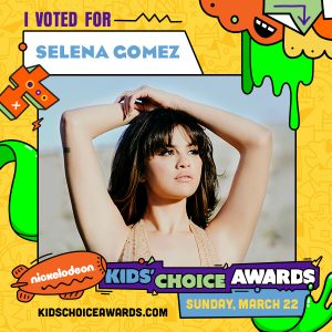 13 Февраля голосуй за Селену в премии Kids Choice Awards 2020
