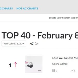 14 Февраля Lose You To Love Me на 1 месте в чарте American Top 40!