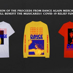 26 Марта часть средств с продажи официального мерчандайза «Dance Again» будет отправлена на благотворительность