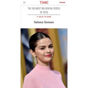23 Сентября Селена на Инстаграме: Спасибо вам @time, спасибо тебе @americaferrera…