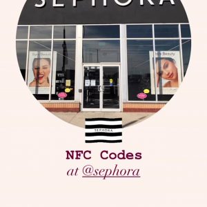 26 Сентября NFC метки с эксклюзивным контентом от Rare Beauty в магазинах Sephora