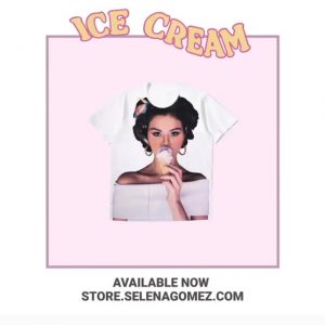 21 Сентября Селена на Твиттере: Новый мерчандайз в стиле Ice Cream в моем магазине!