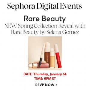 4 Января новая коллекция Rare Beauty будет представлена 14 Января в магазине Sephora