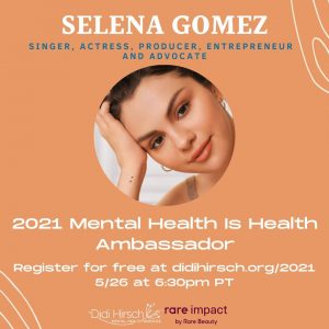 26 Мая видео с появления Селены на мероприятии @DidiHirsch Mental Health Is Health 2021