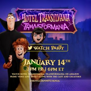 10 Января: Селена на Твиттере: Встречай нас здесь в эту пятницу для официальной вотч пати #HotelTransylvania Transformania