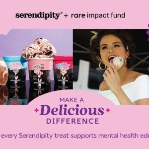 28 Апреля: мороженое Serendipity и благотворительный фонд The Rare Impact Fund объединяются для поддержки фондов психологического образования